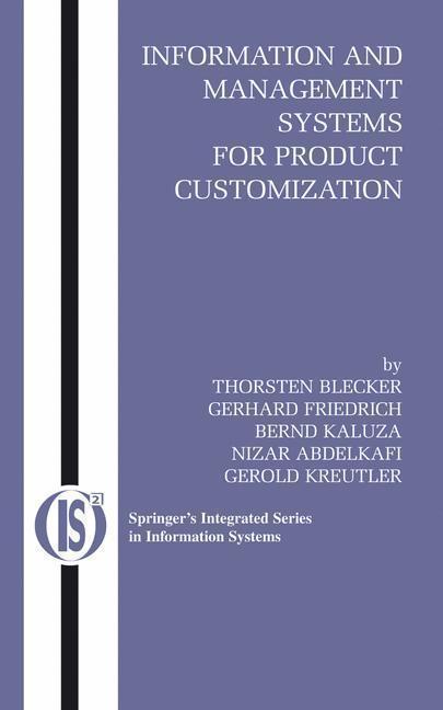 Information and Management Systems for Product Customization 