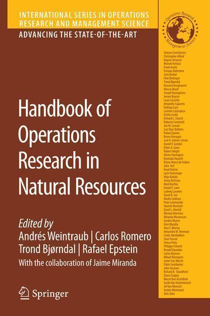 Handbook of Operations Research in Natural Resources 