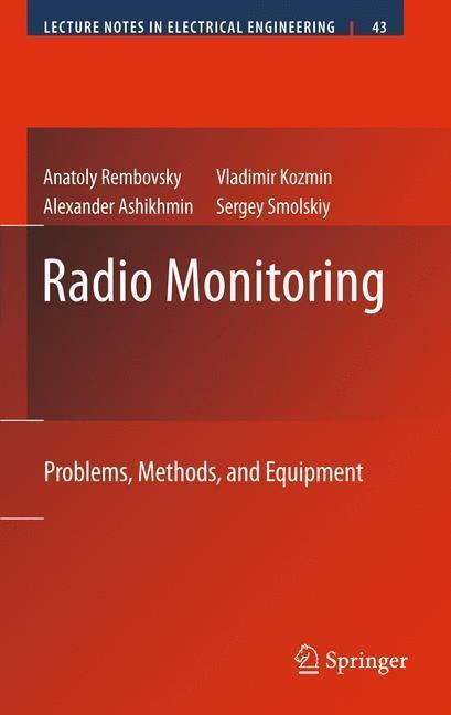 Radio Monitoring Problems, Methods and Equipment
