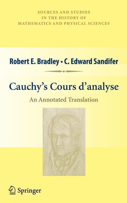 Cauchy's Cours d'analyse An Annotated Translation