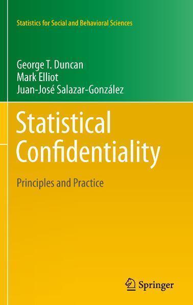 Statistical Confidentiality Principles and Practice