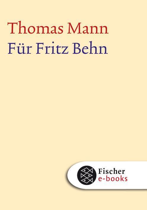 Für Fritz Behn Text