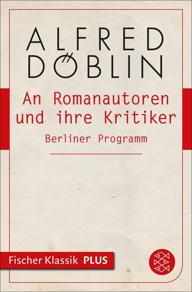 An Romanautoren und ihre Kritiker Berliner Programm
