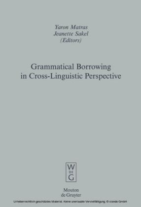 Grammatical Borrowing in Cross-Linguistic Perspective 