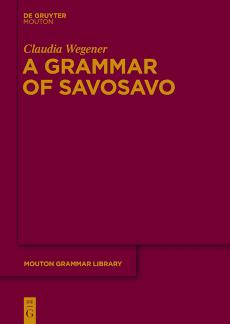 A Grammar of Savosavo Grammar of Savosavo