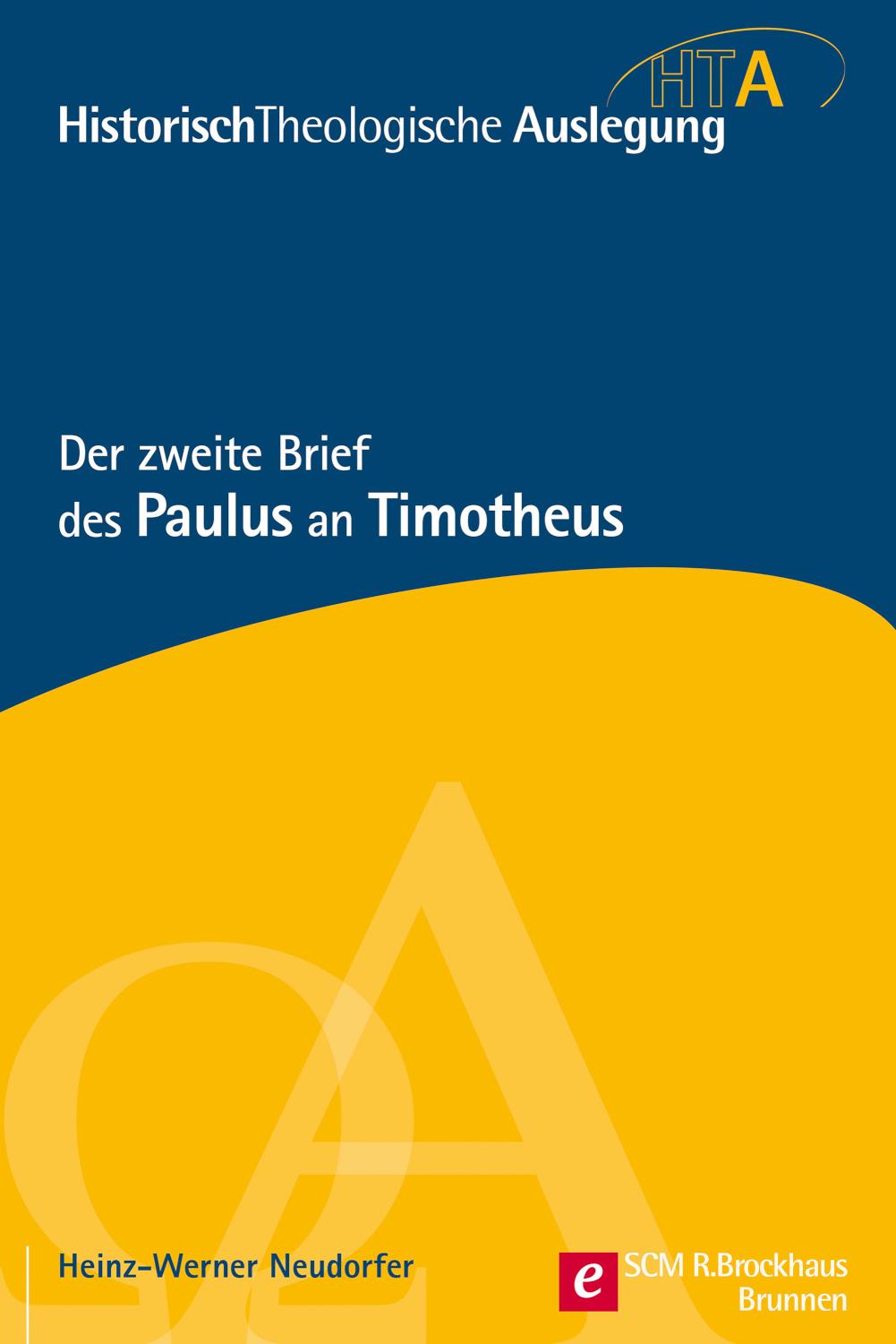 Der zweite Brief des Paulus an Timotheus 