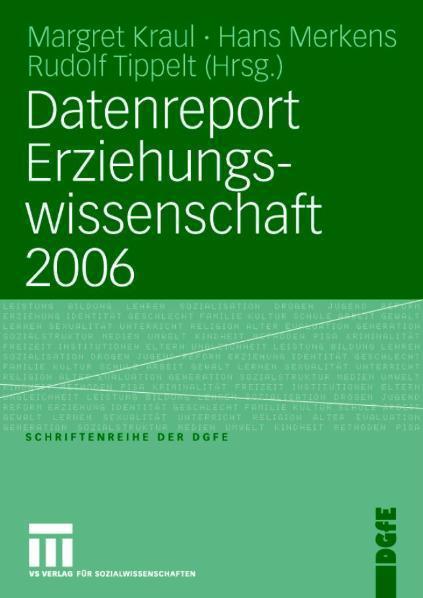 Datenreport Erziehungswissenschaft 2006 