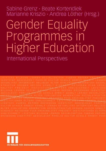 Gender Equality Programmes in Higher Education International Perspectives