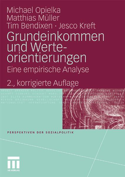 Grundeinkommen und Werteorientierungen Eine empirische Analyse