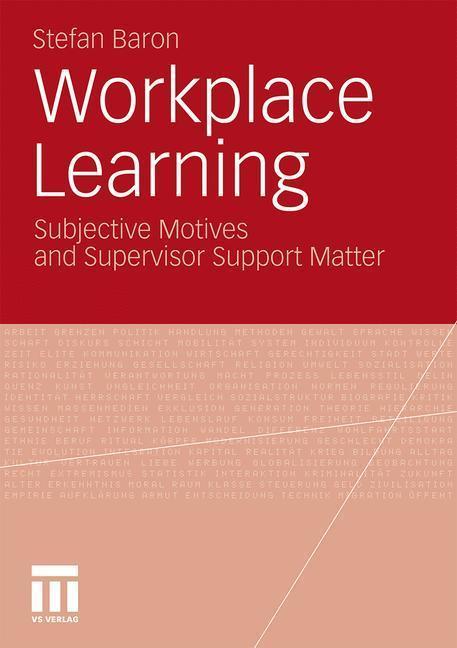 Workplace Learning Subjective Motives and Supervisor Support Matter