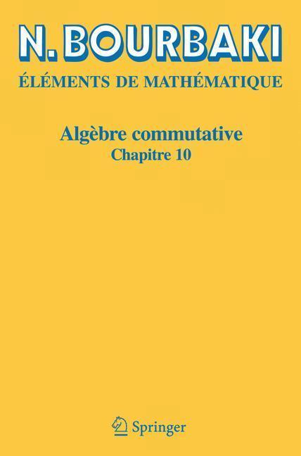 Algèbre commutative Chapitre 10