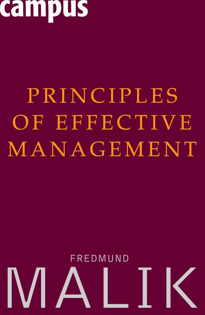 Principles of Effective Management 