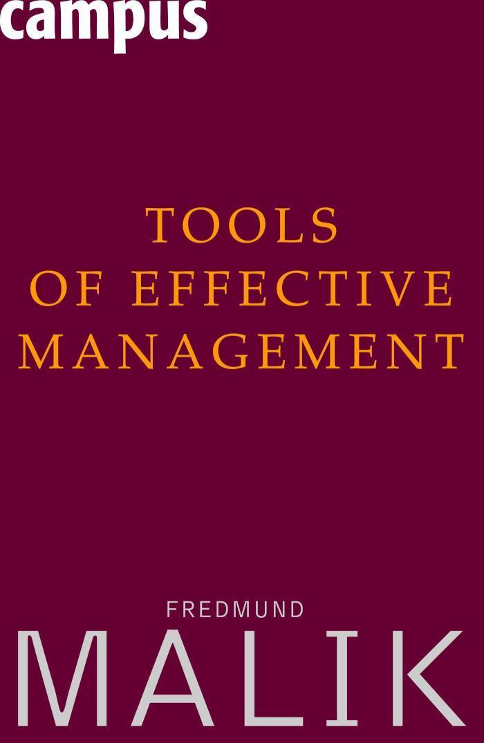 Tools of Effective Management 