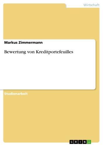 Bewertung von Kreditportefeuilles 