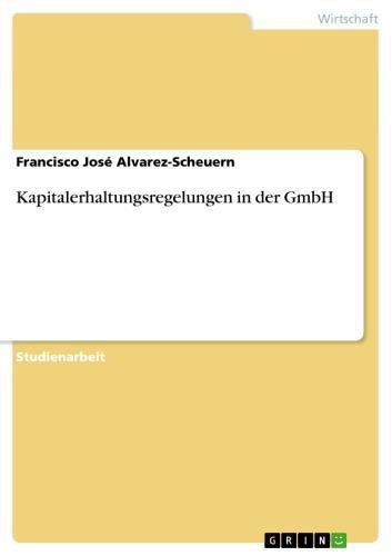 Kapitalerhaltungsregelungen in der GmbH 