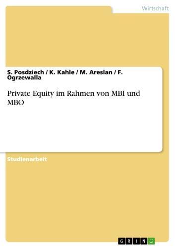 Private Equity im Rahmen von MBI und MBO 