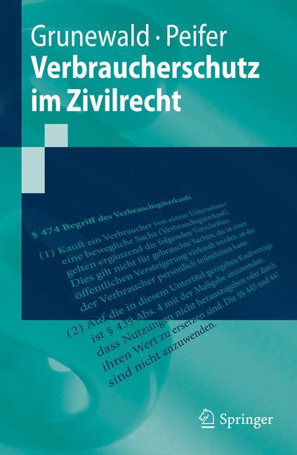 Verbraucherschutz im Zivilrecht 