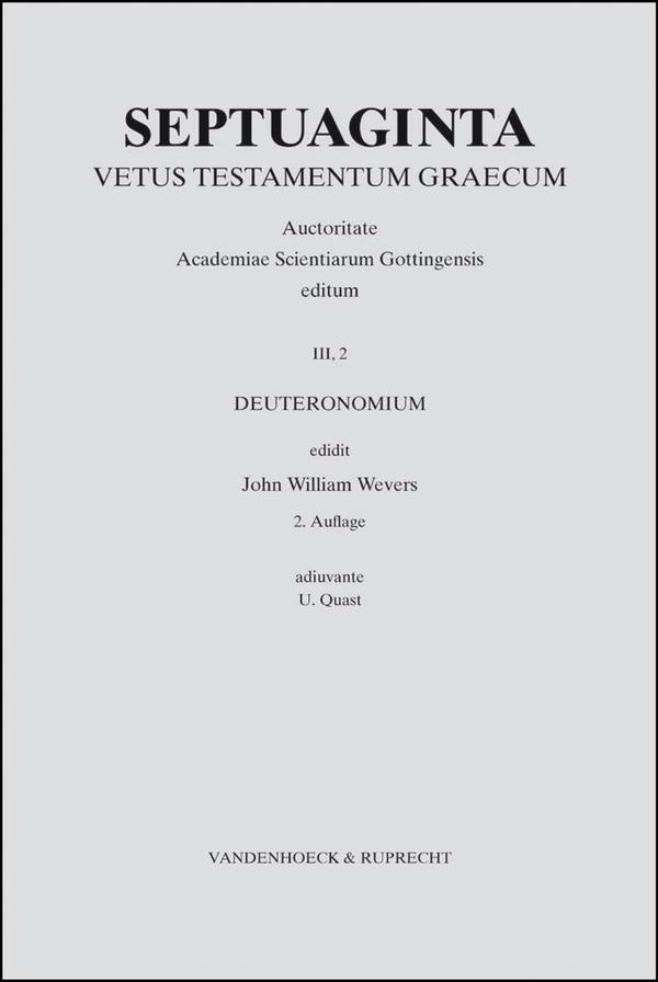 Septuaginta. Band 3,2 Deuteronomium
