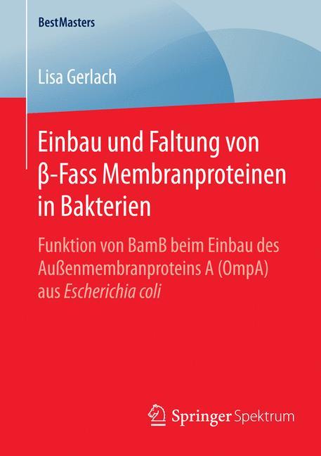 Einbau und Faltung von ?-Fass Membranproteinen in Bakterien Funktion von BamB beim Einbau des Außenmembranproteins A (OmpA) aus Escherichia coli