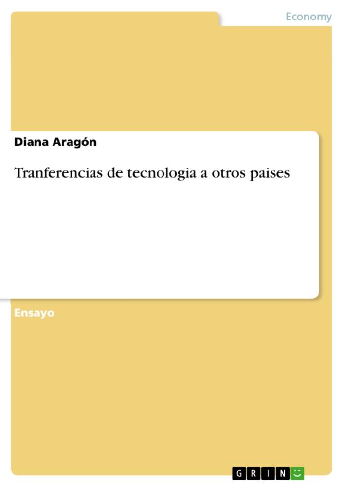 Tranferencias de tecnologia a otros paises 