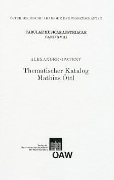 Thematischer Katalog Mathias Öttl 