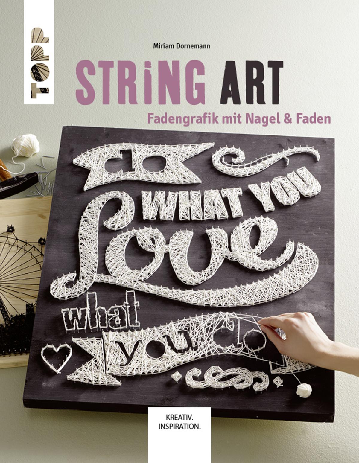 String Art Fadengrafik mit Nagel& Faden