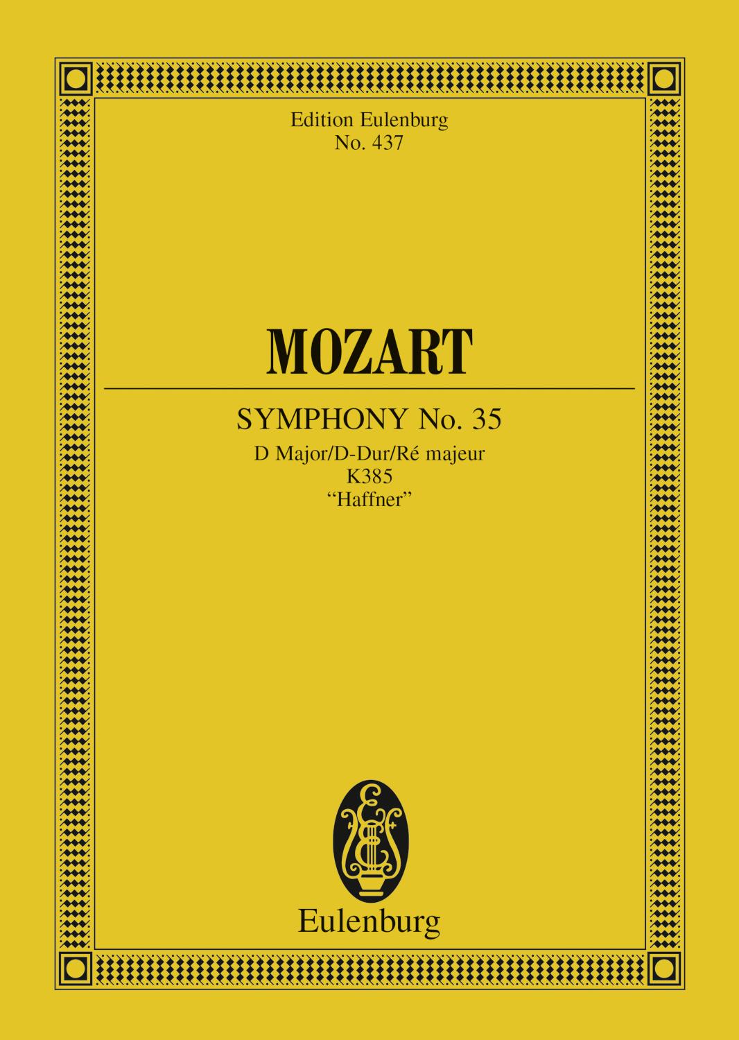 Symphony No. 35 D major K. 385, 'Haffner'