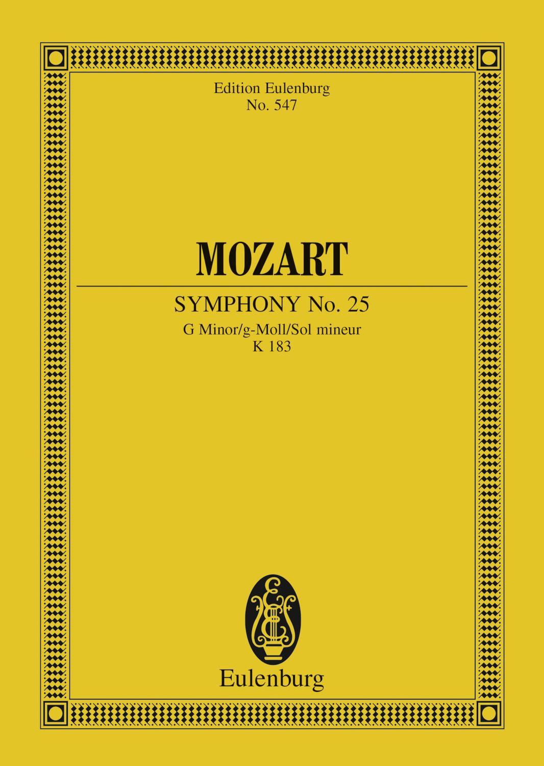 Symphony No. 25 G minor K. 183