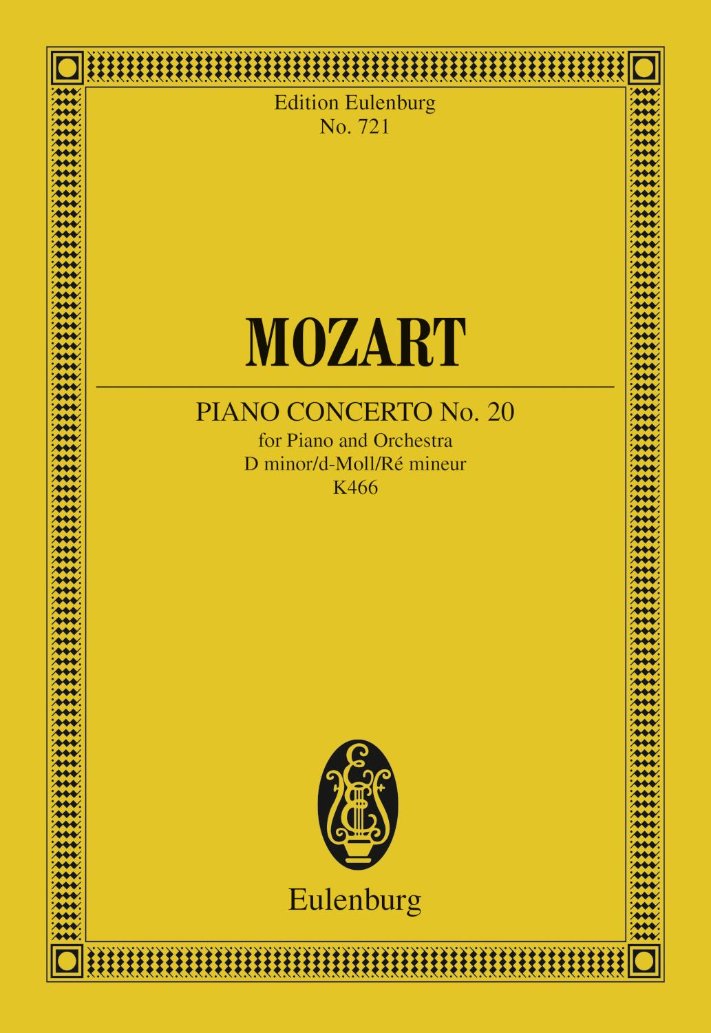 Piano Concerto No. 20 D minor K. 466
