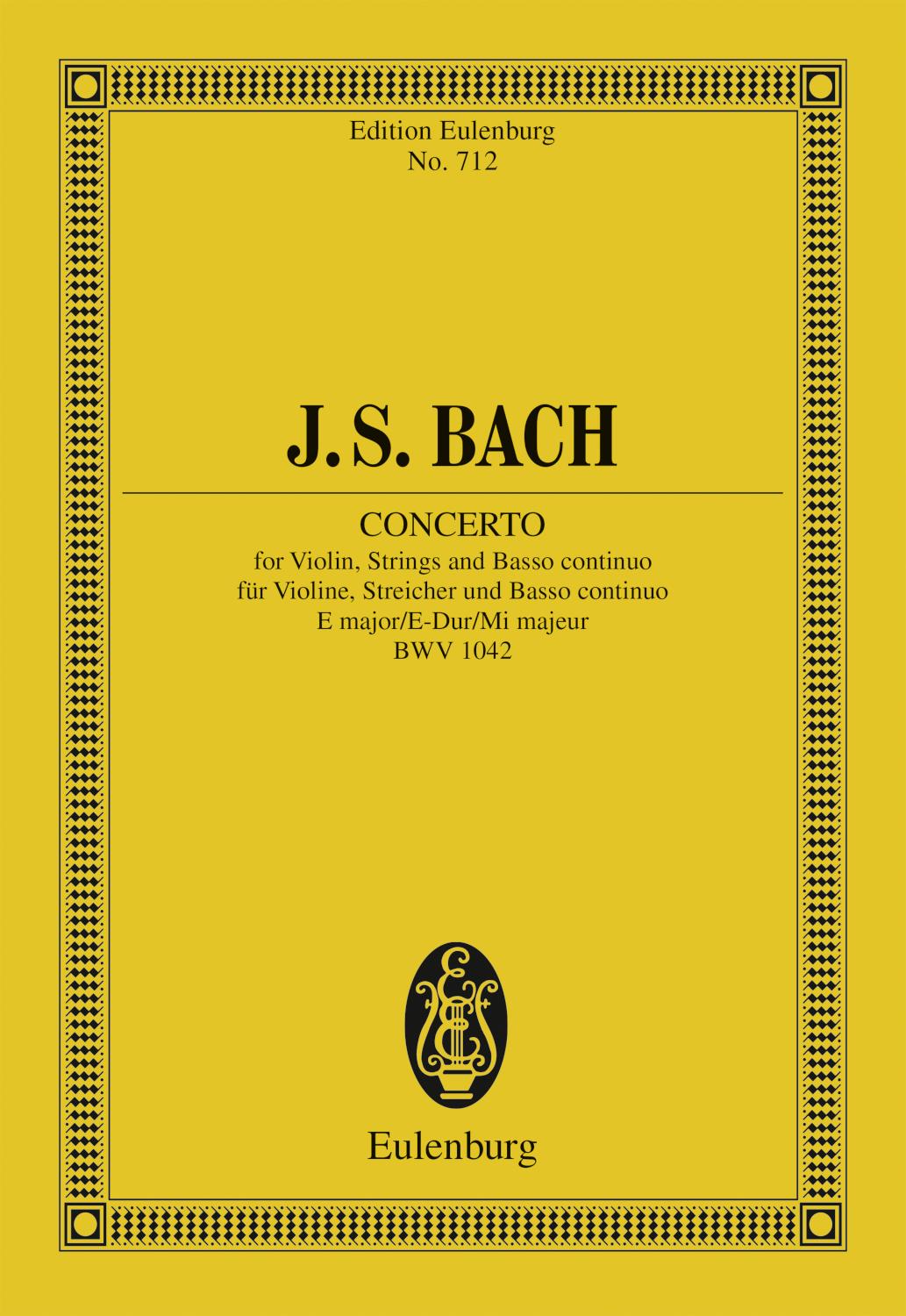 Violin Concerto, E major BWV 1042