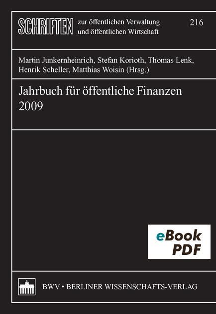 Jahrbuch für öffentliche Finanzen 2009 