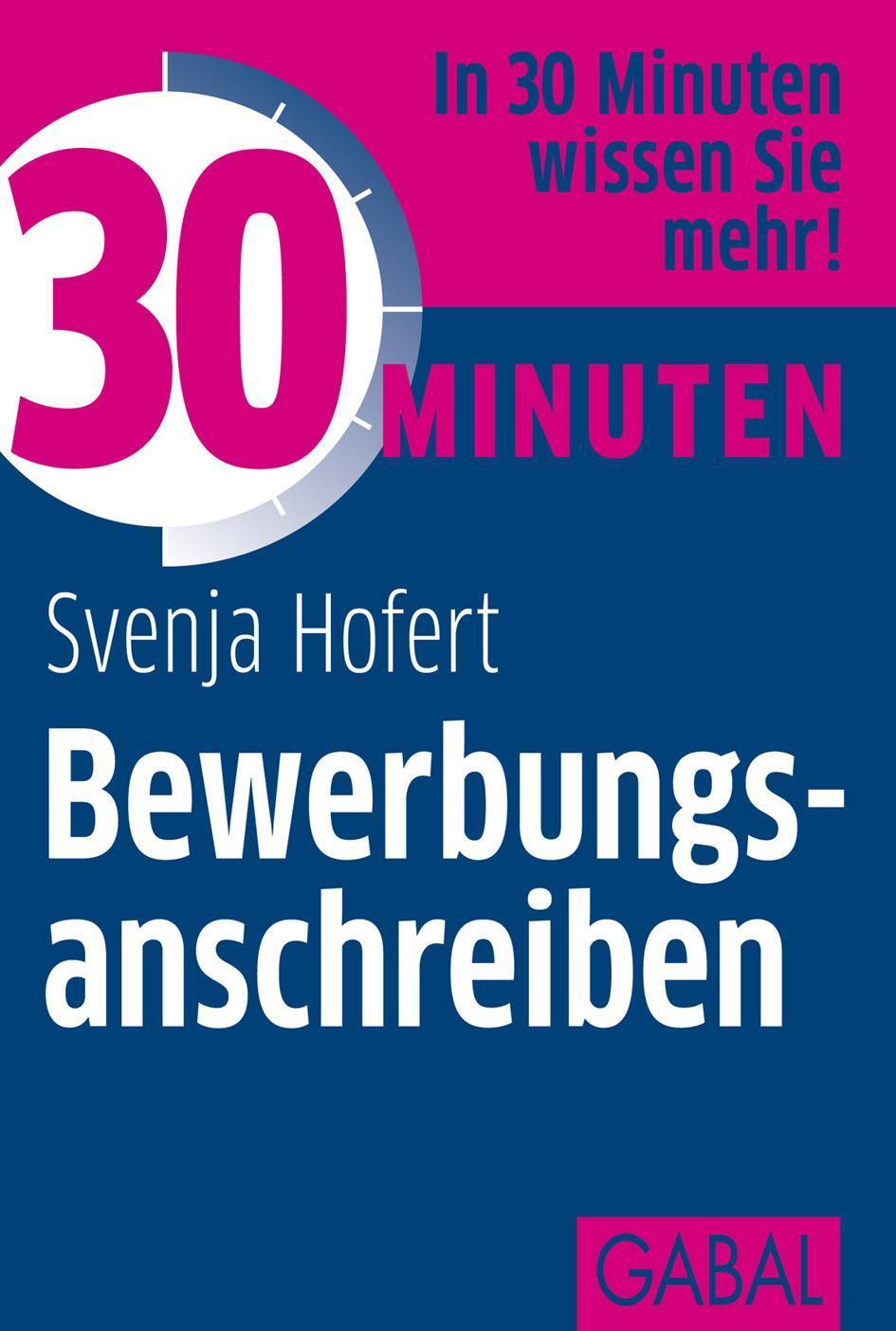 30 Minuten Bewerbungsanschreiben 