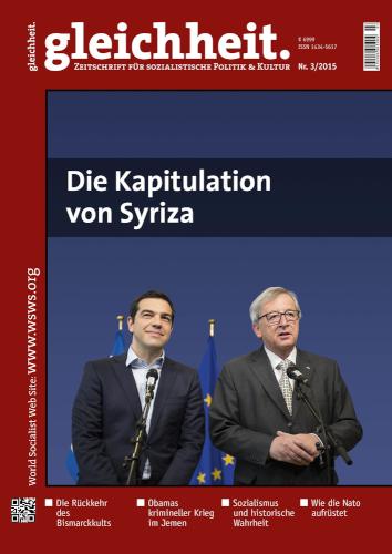 Die Kapitulation von Syriza Gleichheit 3/2015