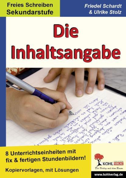 Die Inhaltsangabe 8 Unterrichtseinheiten mit fix& fertigen Stundenbildern für die Sekundarstufe