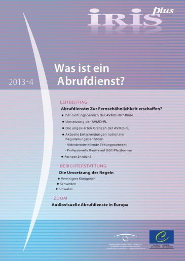 IRIS plus 2013-4: Was ist ein Abrufdienst 