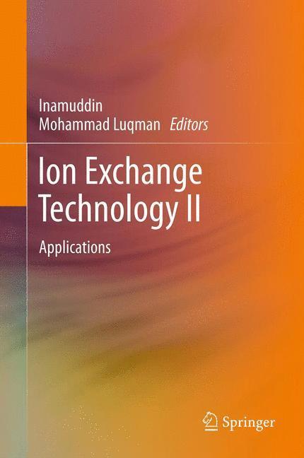 Ion Exchange Technology II Applications